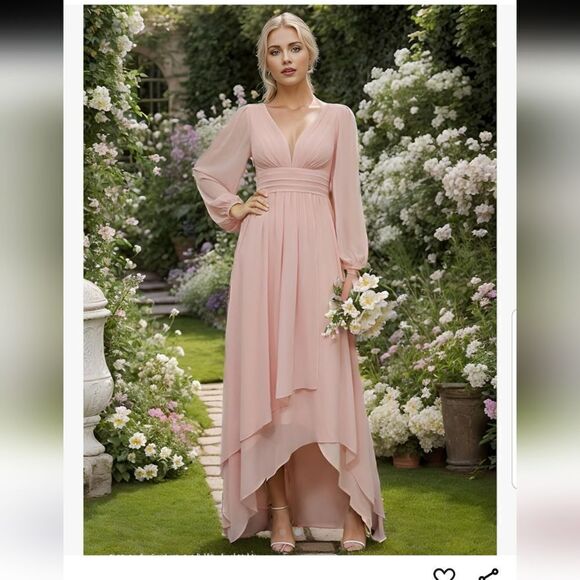 Ever Pretty Bridesmaid Gown in Dusty Rose Size 4 - Picture 1 of 13